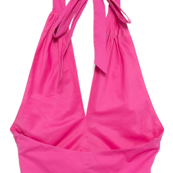 STAUD Pink Halter Crop Top - Picture 7 of 11